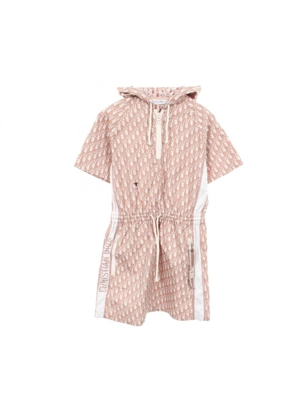 Dior Dress Oblique Technical Taffeta Hooded Pink Hoodie